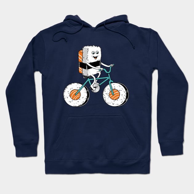 Sushi Bicycle Hoodie by coffeeman